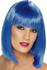 perruque glam bleue