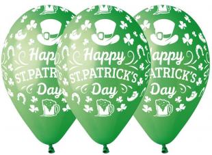 sachet ballons saint patrick trèfles latex