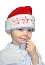 bonnet de noel avec etoiles pour enfant