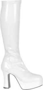 Bottes Disco Fever Stretch Blanches