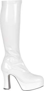 Bottes Disco Fever Stretch Blanches