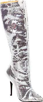 Bottes Disco Paillettes Argent