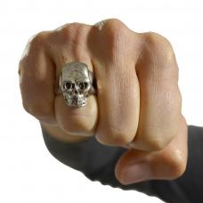 bague metal tete de mort