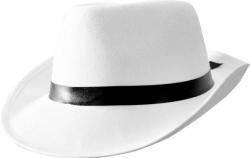 Chapeau Al Capone Blanc