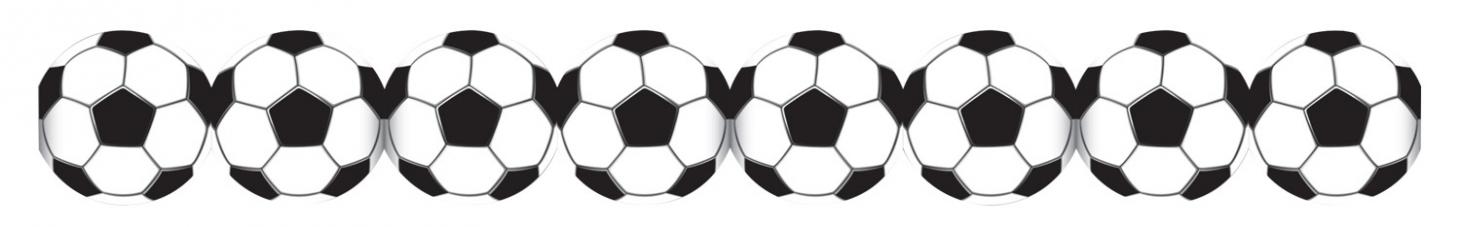 guirlande papier ballons football