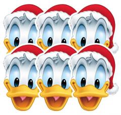 6 masques donald pour noel