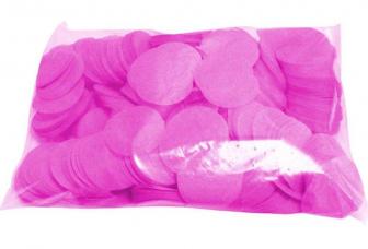 Confettis scene ronds fuchsia