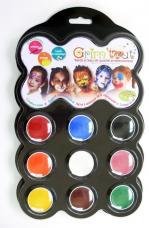 palette de maquillage 9 couleurs carnaval