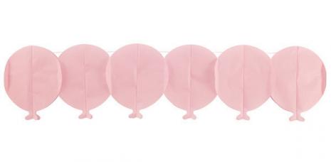 guirlande papier ballon rose