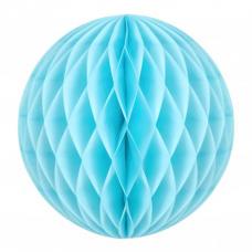 boule papier alveolee bleu dragee