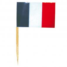 mini drapeaux france piques en bois