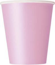 lot de 25 gobelets rose pastel en carton