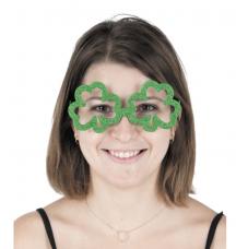 lunette saint patrick trèfles pailletées