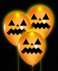 ballons  orange citrouille lumineux halloween