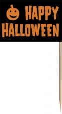 sachet de 50 drapeaux happy halloween