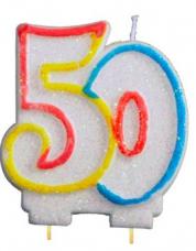 Bougie Anniversaire Chiffre 50