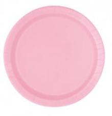 petites assiettes rondes rose pastel