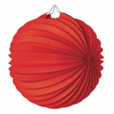 lampion rond rouge