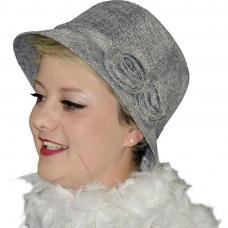 chapeau annee 1920 gris