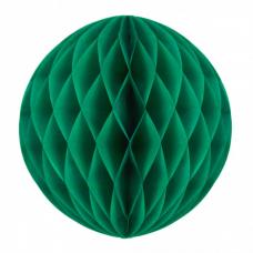 boule papier alveolee vert sapin