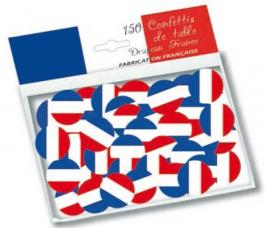 Sachet de 150 confettis de table drapeau France