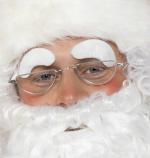 Sourcils blancs père noël