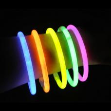 100 bracelets lumineux fluo