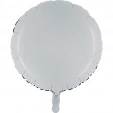 ballon mylar rond blanc