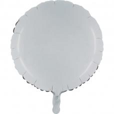 ballon mylar rond blanc