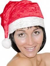 bonnet de noel fancy en velours 