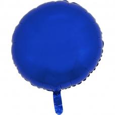 ballon mylar rond bleu