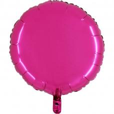 ballon mylar rond fuchsia