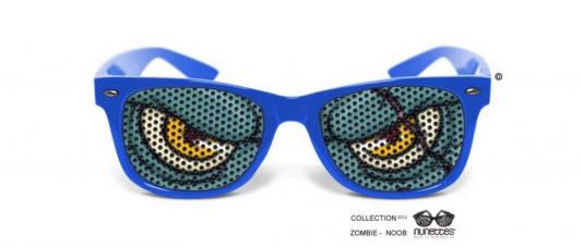 lunettes humoristiques zombie