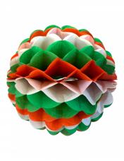 Boule Irlande vert blanc orange en papier ignifugé