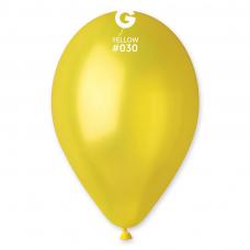 ballons metallises jaunes