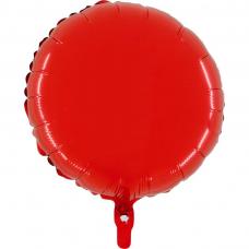 ballon mylar rond rouge