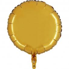 ballon mylar rond or
