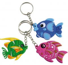 12 porte cles poissons tropicaux