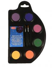 Palette Peinture Corps Et Visage 12 Couleurs chez DeguizFetes.