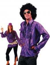 chemise disco violette