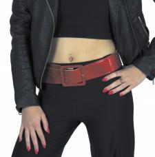 ceinture disco rouge