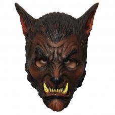 Masque loup garou marron en latex