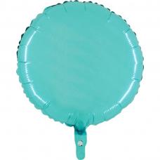 ballon mylar rond turquoise