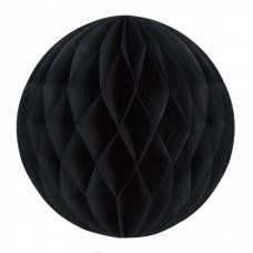 boule papier alveolee noir