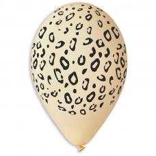 ballons motif jungle ivoire