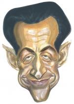 Masque Caricature Nicolas Sarkozy