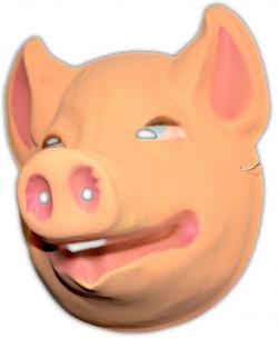 Masque cochon en plastique