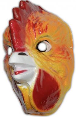 Masque de poule en plastique