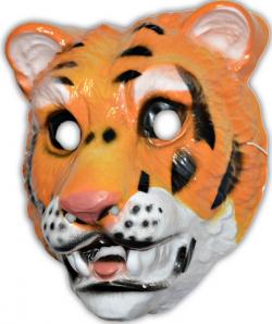 Masque tigre en plastique