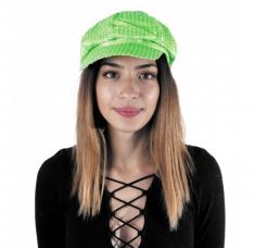 casquette disco sequin neon vert